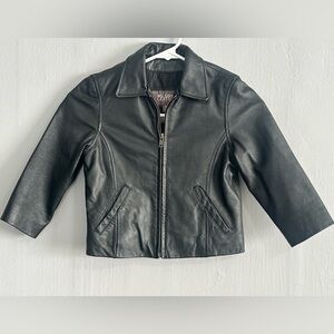 Wilsons Leather Kids Classic Black Jacket